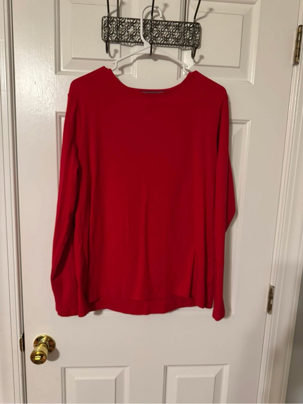 croft & barrow Red Long Sleeve Tee
